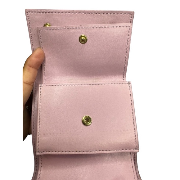 CELINE Grained Calfskin Tri-Fold Wallet W/ COA - Picture 11 of 13